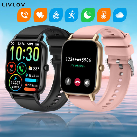 AI Voice Smart Watch - HD Touch, Fitness, Wireless Call